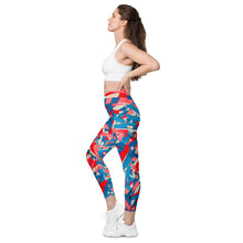 Load image into Gallery viewer, Taped up Crossover leggings with pockets