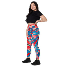 Load image into Gallery viewer, Taped up Crossover leggings with pockets