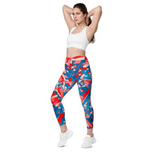 Load image into Gallery viewer, Taped up Crossover leggings with pockets