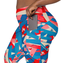 Load image into Gallery viewer, Taped up Crossover leggings with pockets